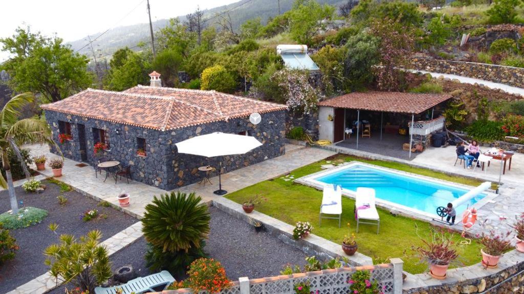 Climatized Pool Free Wifi Casa Rural Las Pareditas Tijarafe Eksteriør billede