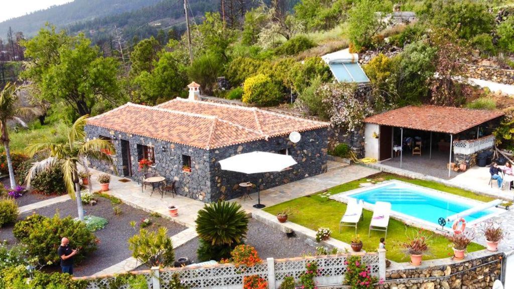 Climatized Pool Free Wifi Casa Rural Las Pareditas Tijarafe Eksteriør billede
