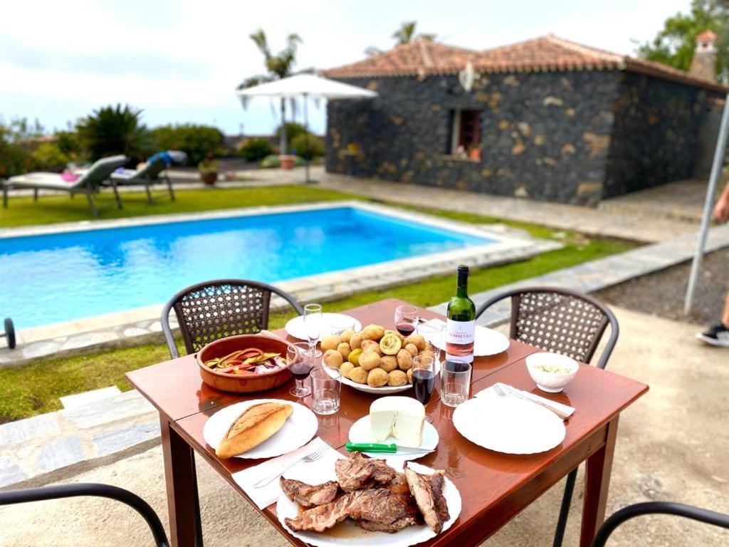 Climatized Pool Free Wifi Casa Rural Las Pareditas Tijarafe Eksteriør billede
