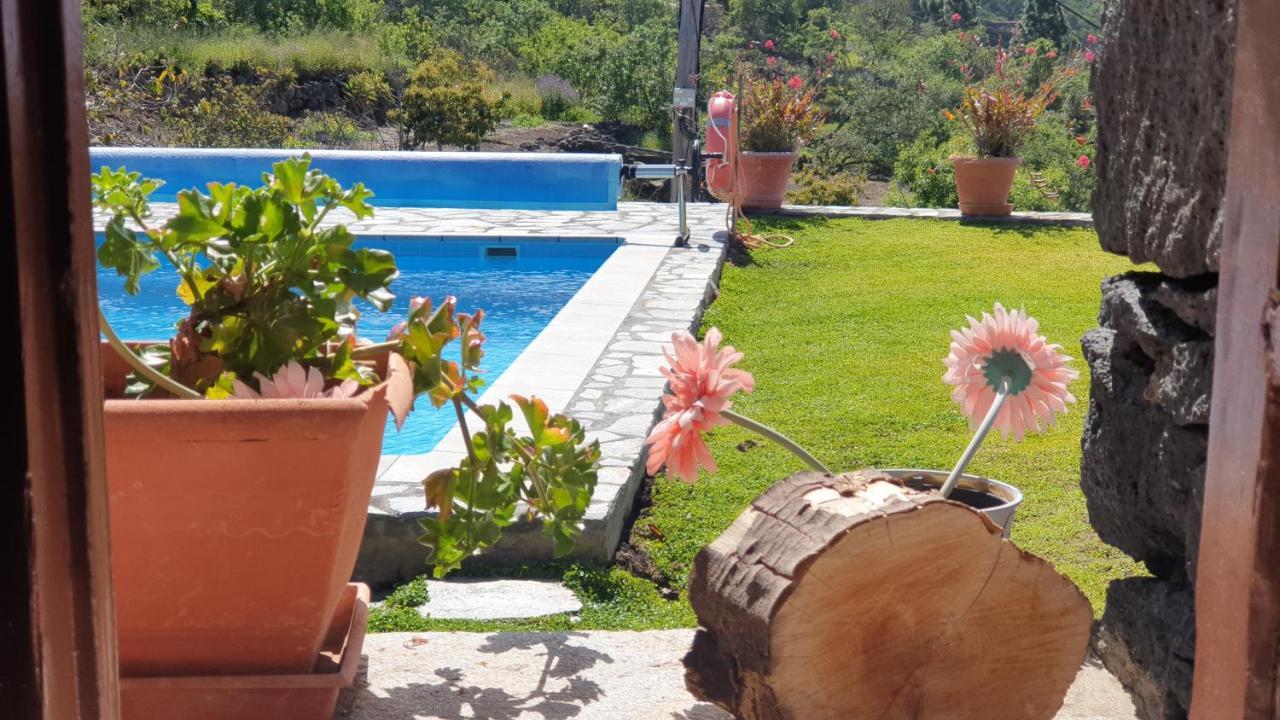 Climatized Pool Free Wifi Casa Rural Las Pareditas Tijarafe Eksteriør billede