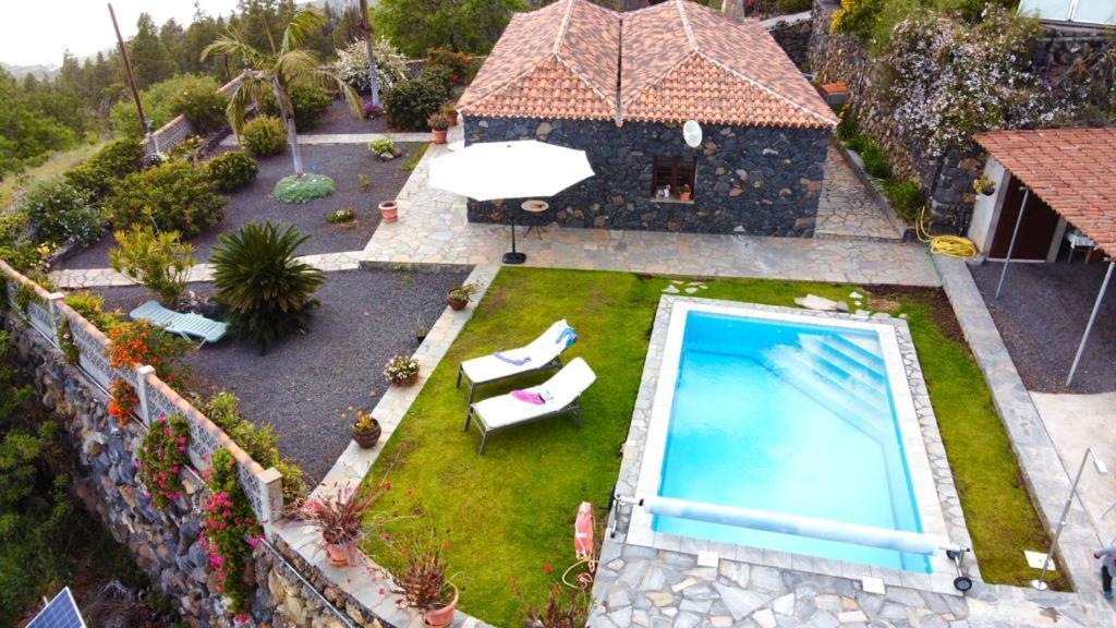 Climatized Pool Free Wifi Casa Rural Las Pareditas Tijarafe Eksteriør billede